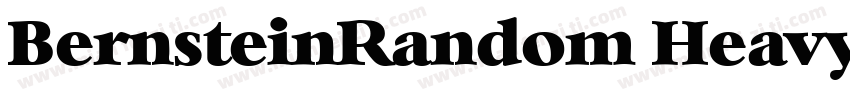 BernsteinRandom Heavy Regular字体转换
